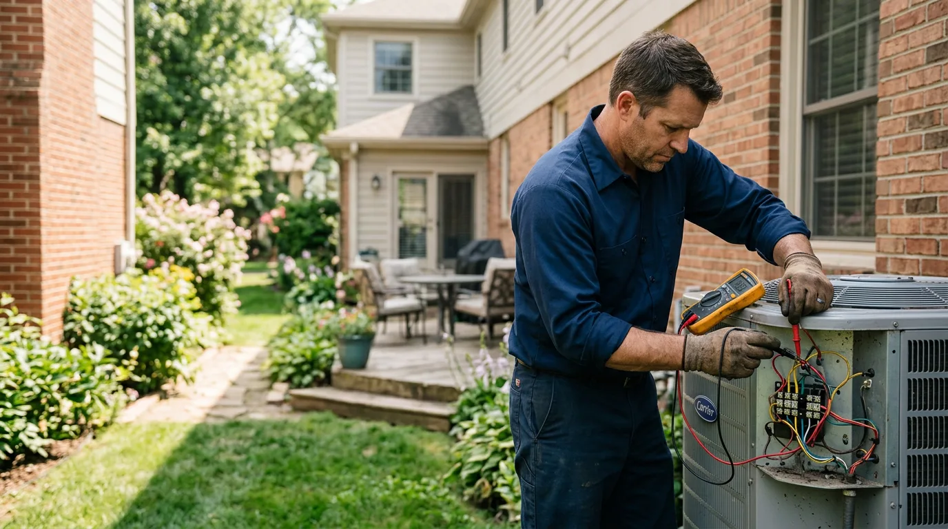 HVAC technician working near Van, TX
